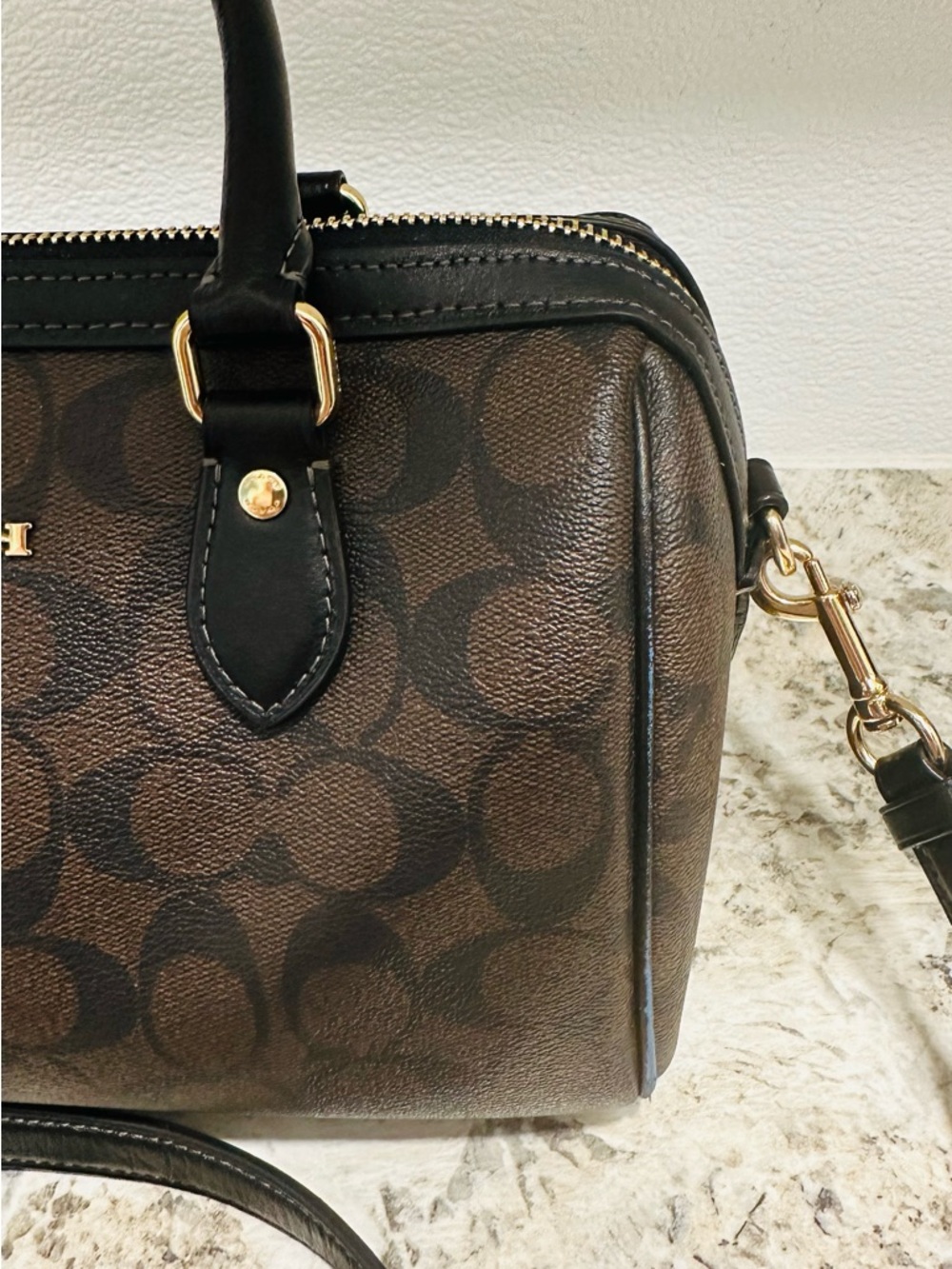 Coach Rowan  Coated Canvas Signature Satchel Bag - Picture 8 of 11